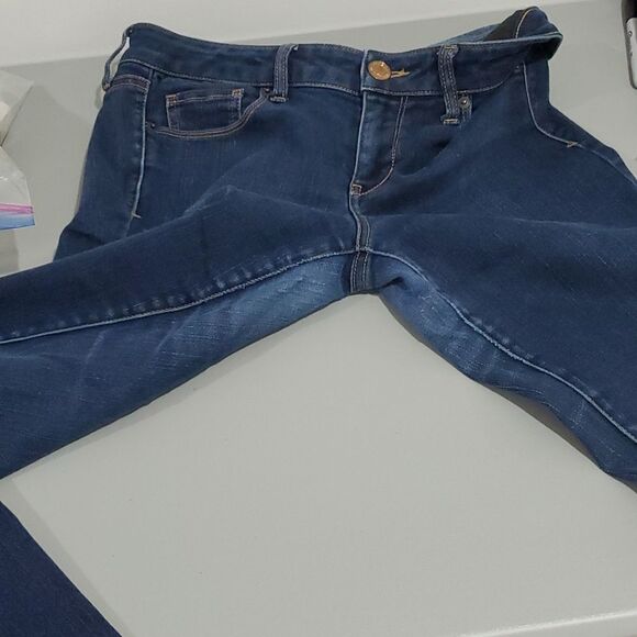 AMERICAN Eagle 32" waist dark wash stretch skinny jeans - Picture 8 of 8